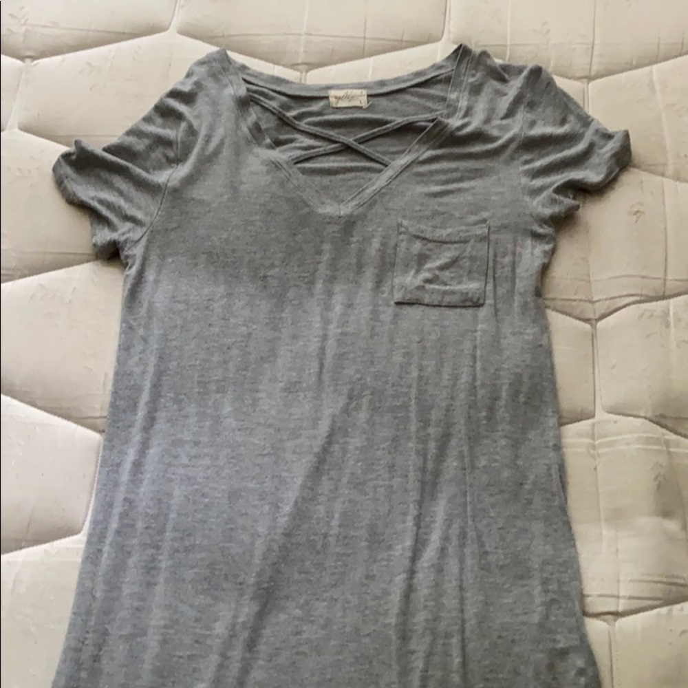 Grey pocket dress